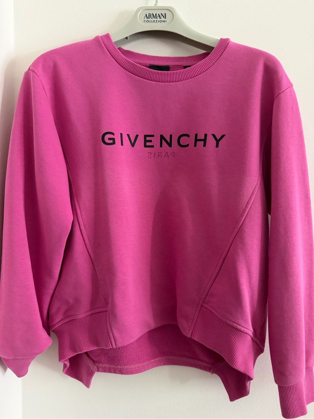 Givenchy Hot Pink Logo Pullover Sweatshirt